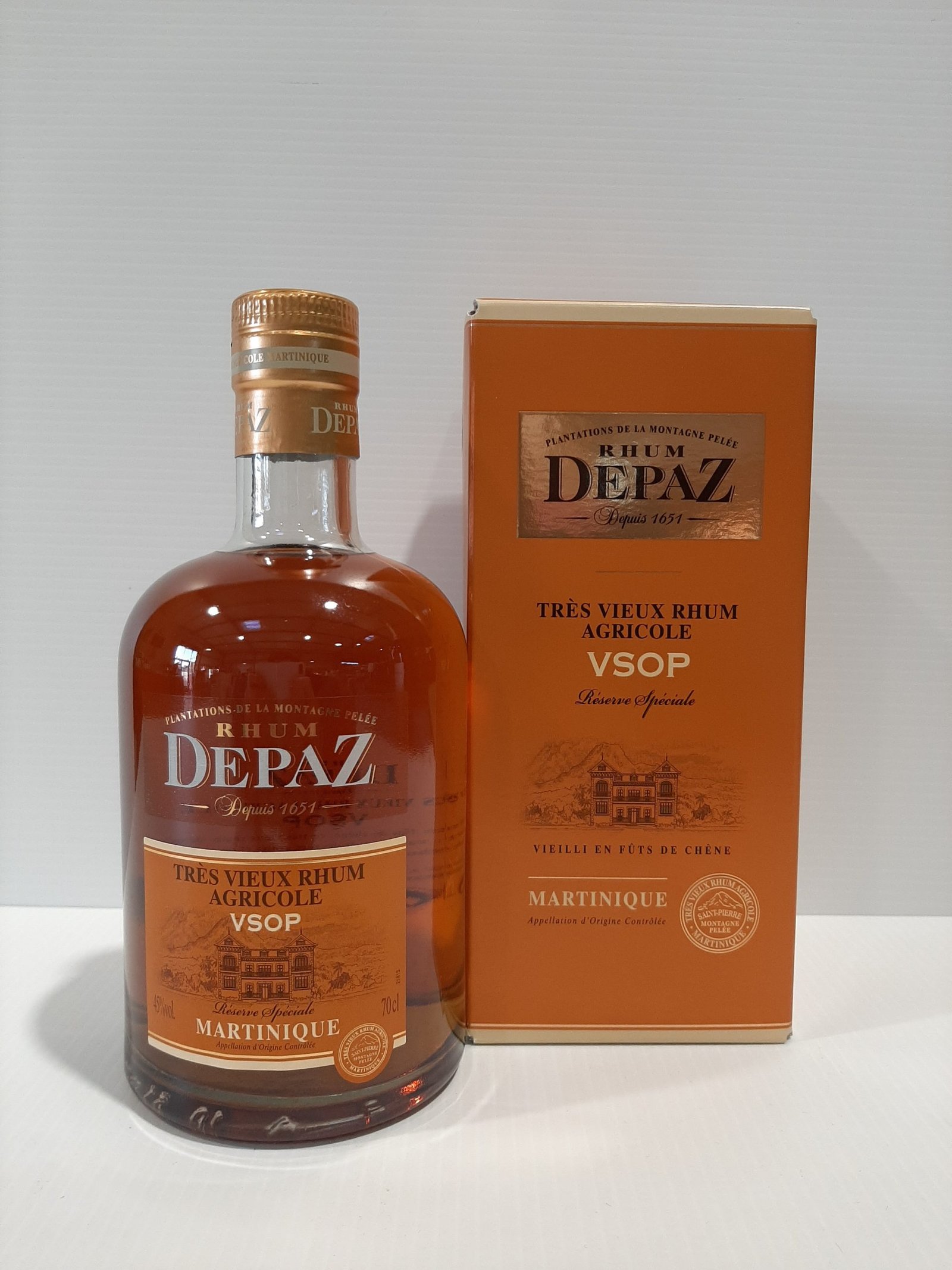 DEPAZ RÉSERVE SPÉCIALE VSOP 70CL 45° Martinique
