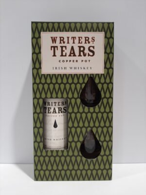 Coffret Writer tears pot still + 2 verres Irlande