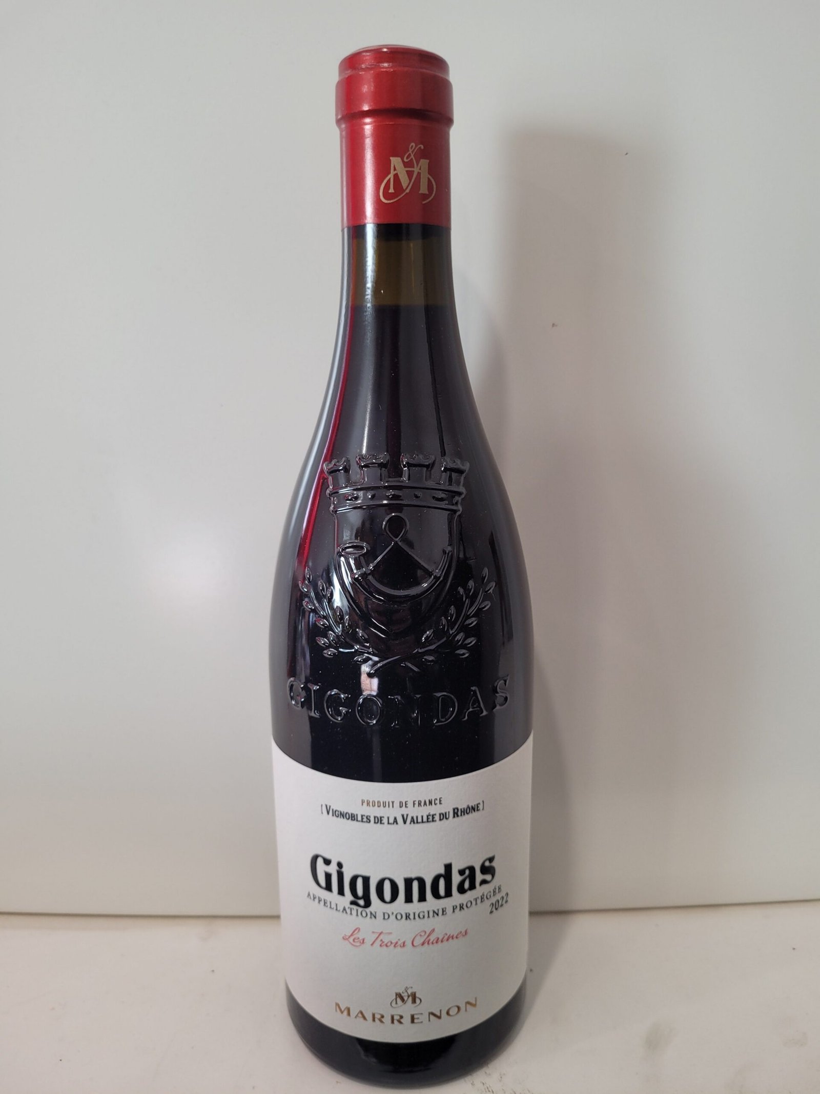 GIGONDAS 2022 LES TROIS CHAINES MARRENON 14,50°