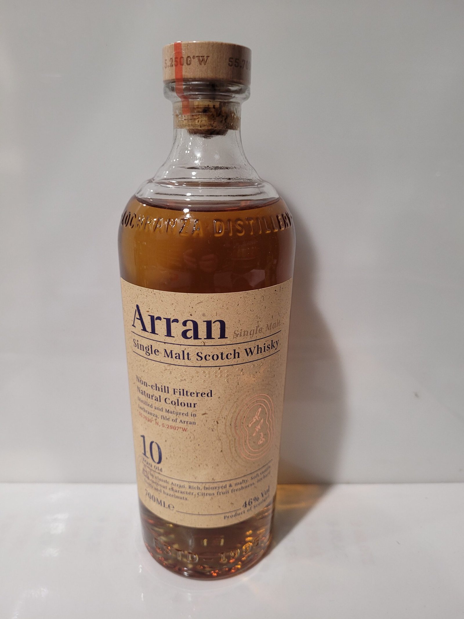 ARRAN SINGLE MALT 10 ANS 70CL 46°
