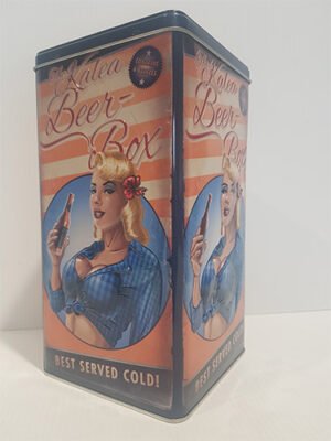 Boîte métal vide 4 x33cl Best served cold !