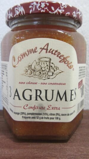 CONFITURE 3 AGRUMES 330 GRAMMES