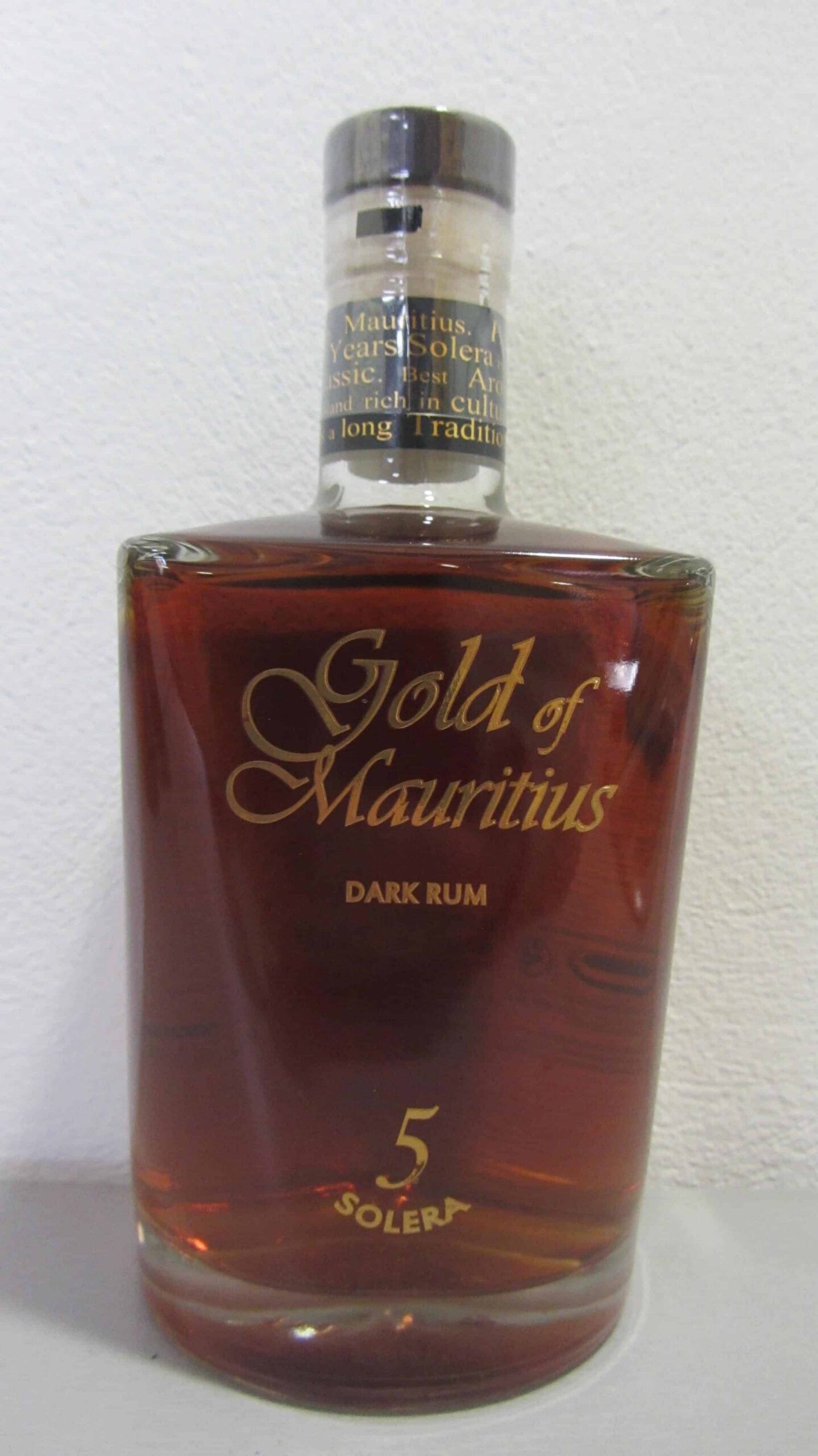 RHUM GOLD OF MAURITIUS SOLERA 5 ANS 70CL 40%VOL