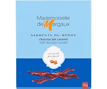 Sarments du Médoc chocolat lait caramel 125 gr