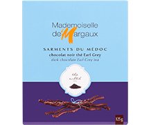 Sarments du Médoc chocolat noir thé Earl Grey 125 gr